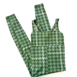 Aerie Offline Womens Medium Green Houndstooth Unitard Jumpsuit New